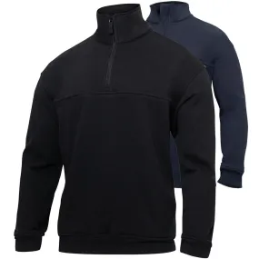 1/4 Zip Job Shirt | Black, Navy