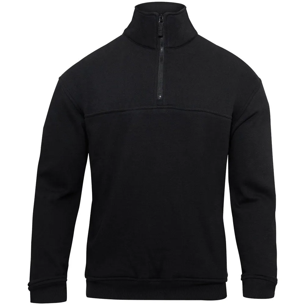 1/4 Zip Job Shirt | Black, Navy