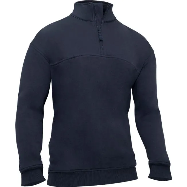 1/4 Zip Job Shirt | Black, Navy