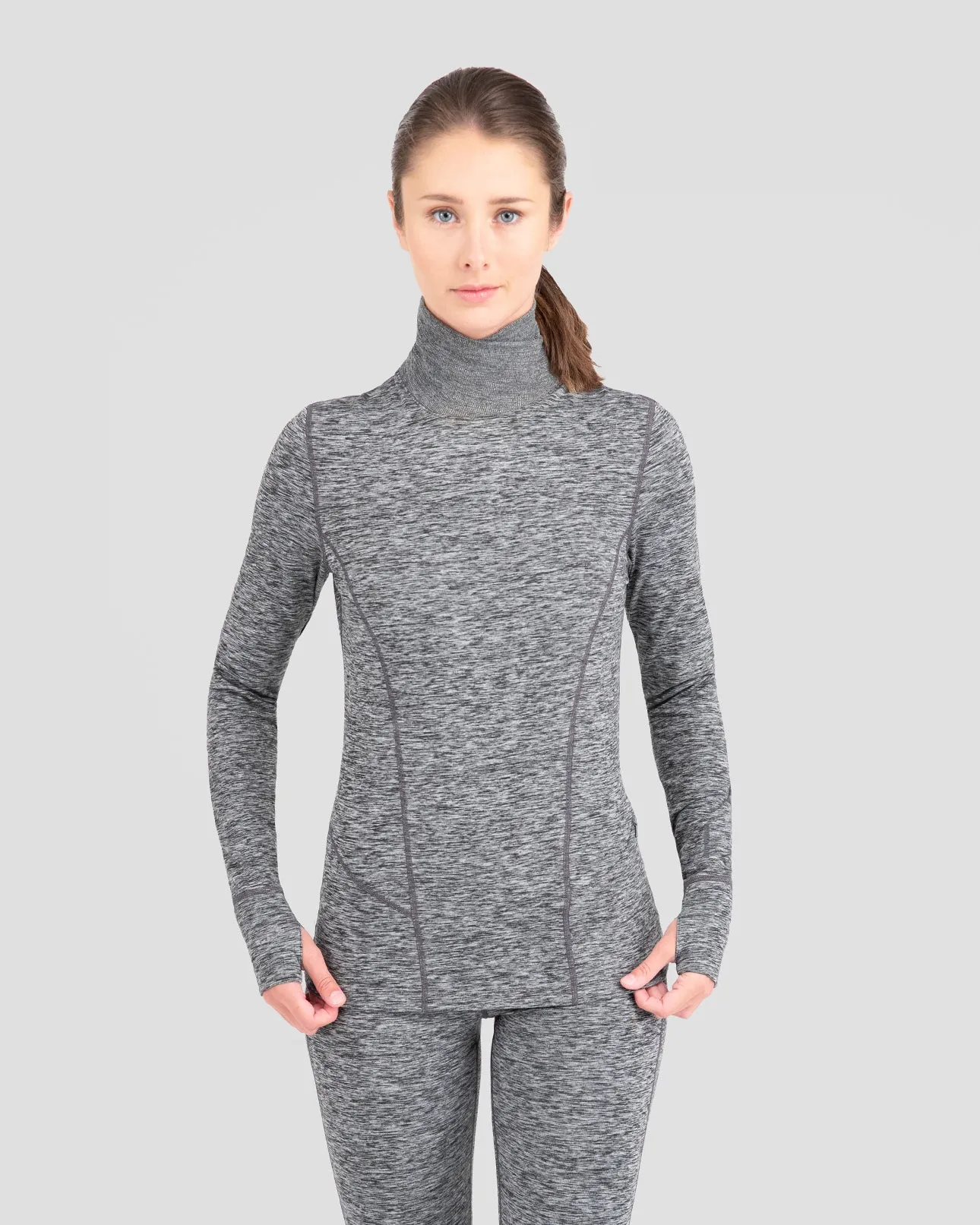 2.0 Women's Cloud Nine Midweight Performance Thermal Turtleneck