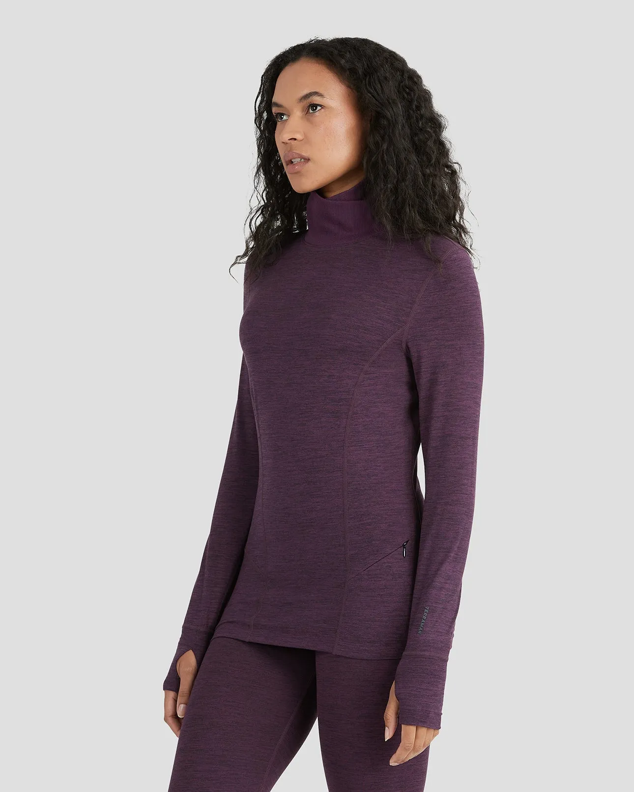 2.0 Women's Cloud Nine Midweight Performance Thermal Turtleneck