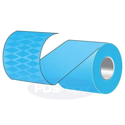 3.125" x 170' Blue MAXStick 21# Direct Thermal "Sticky Paper" (32 rolls/case) - Diamond Adhesive