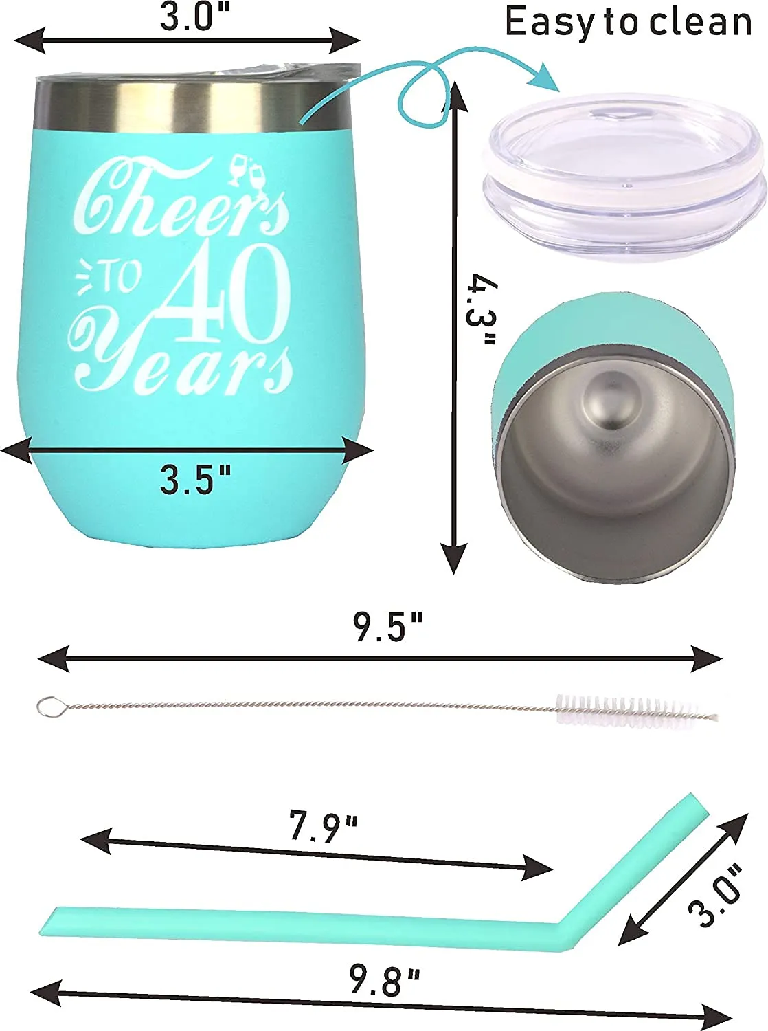 40th Birthday, 40th Birthday Gifts for Women, 40th Birthday Tumbler, 40th Birthday