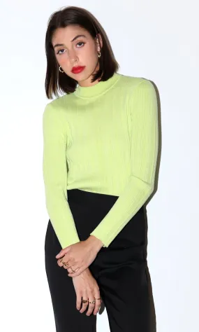 Alfred Ribbed Turtleneck Knit Top