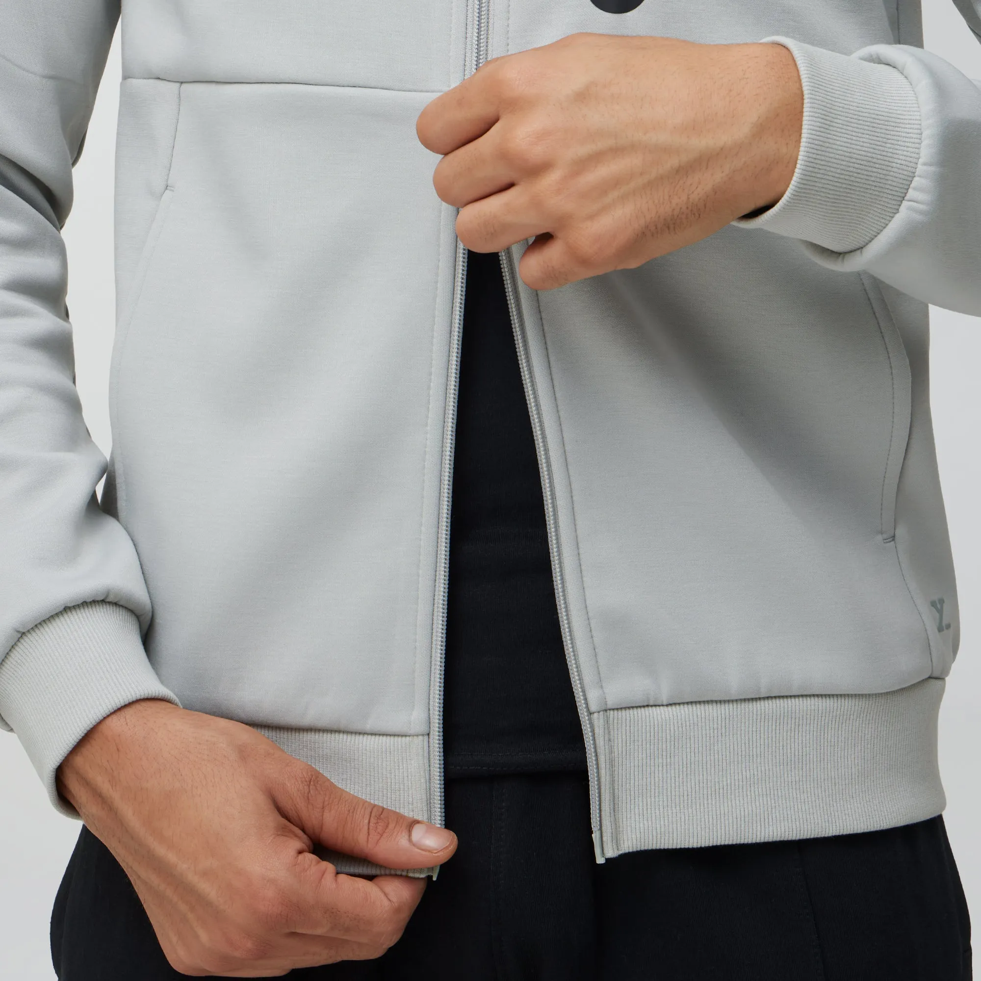 Alpha Zip Ups Jackets Moon Grey