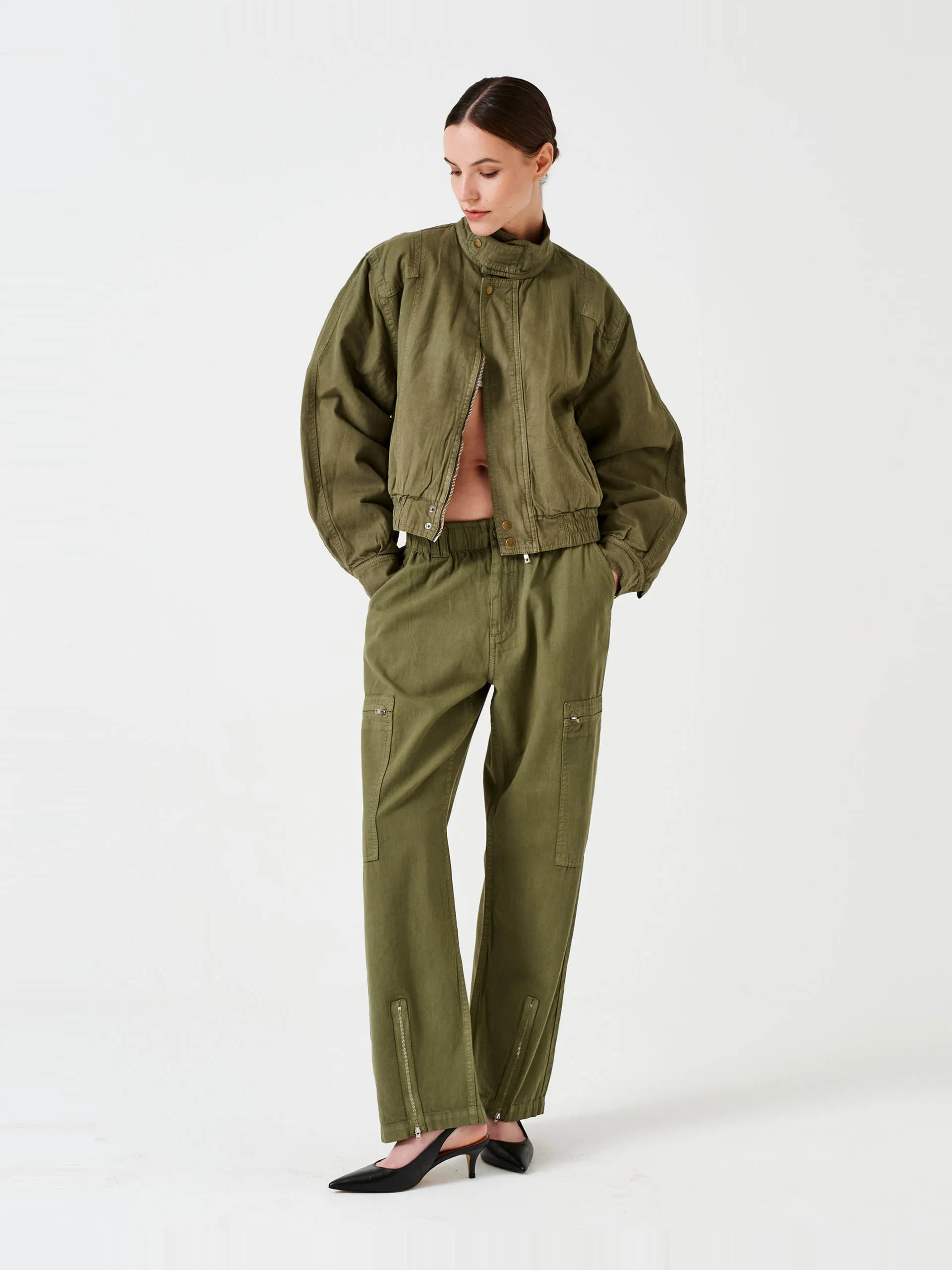 Amelia pant in khaki