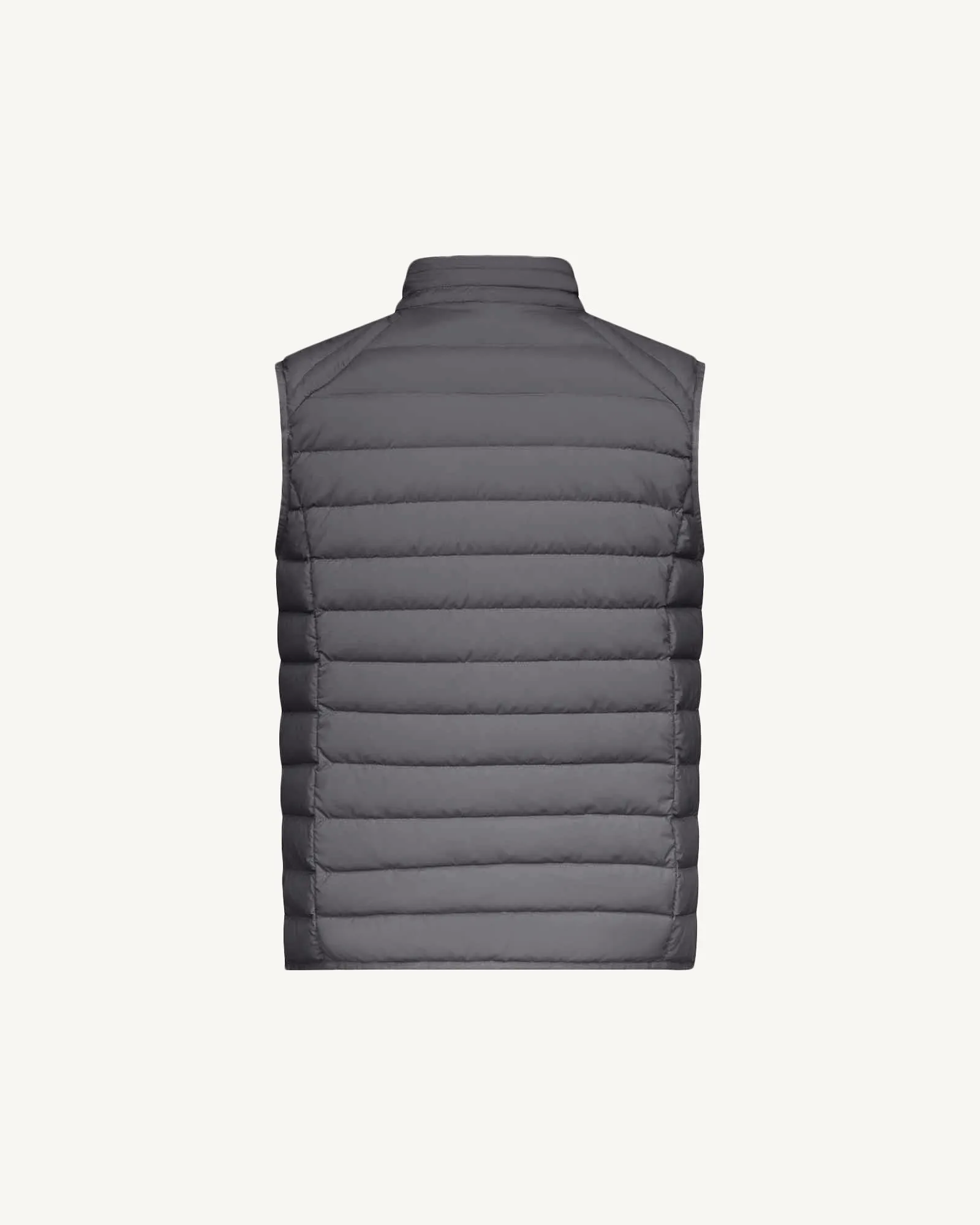 Anthracite Arafo stretch sleeveless puffer jacket