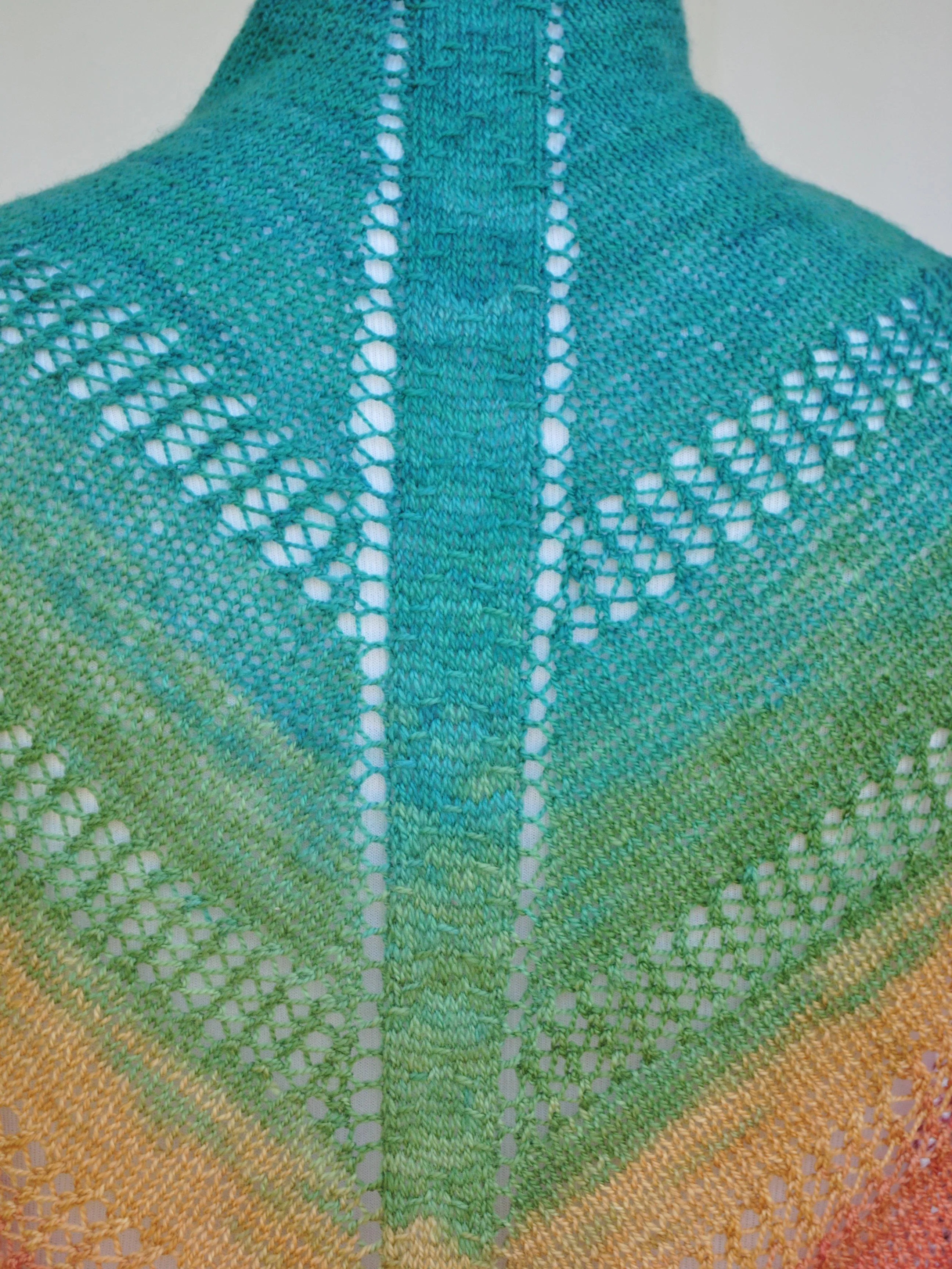 Apparent Plot PDF Knitting Pattern Download Triangle Shawl