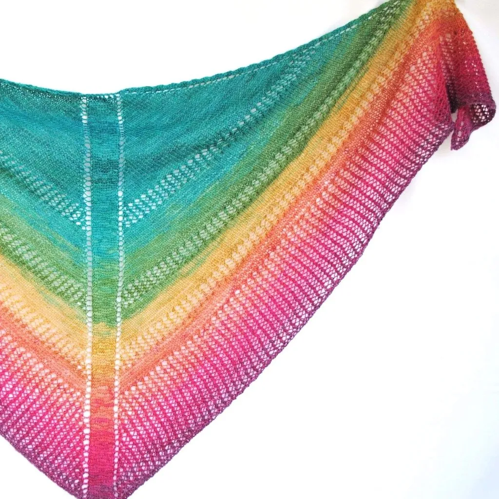 Apparent Plot PDF Knitting Pattern Download Triangle Shawl