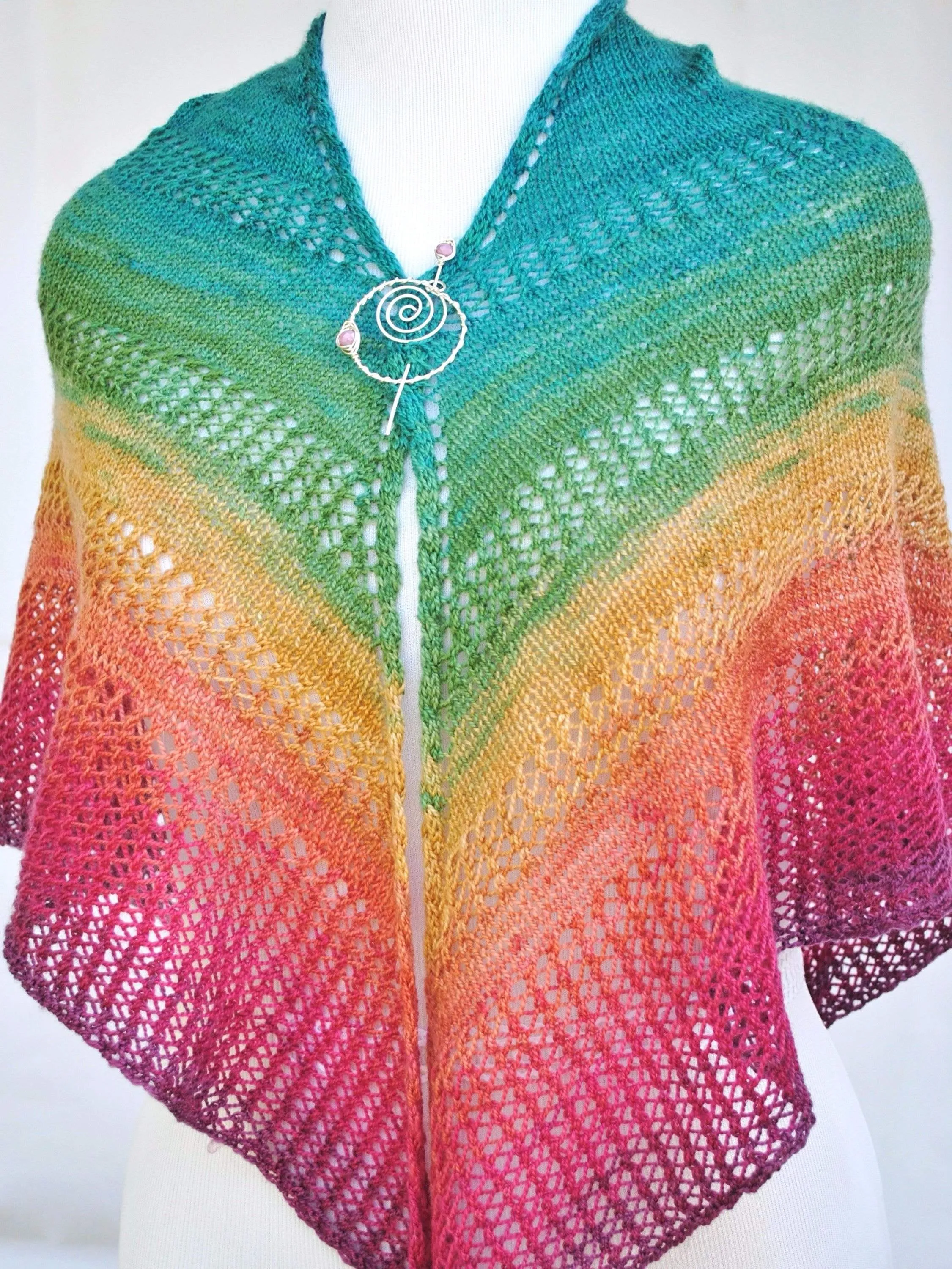 Apparent Plot PDF Knitting Pattern Download Triangle Shawl