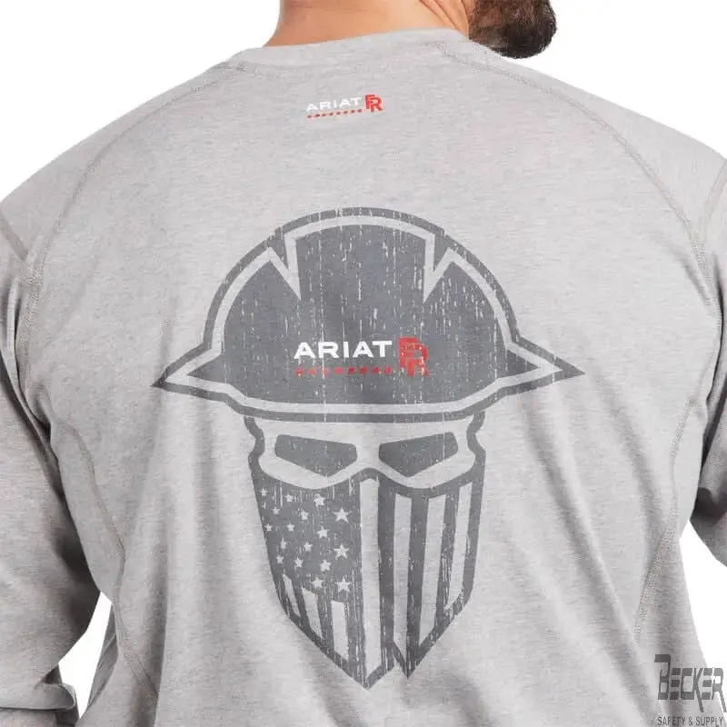 ARIAT - FR Air Full Cover Graphic T-Shirt, Heather Grey