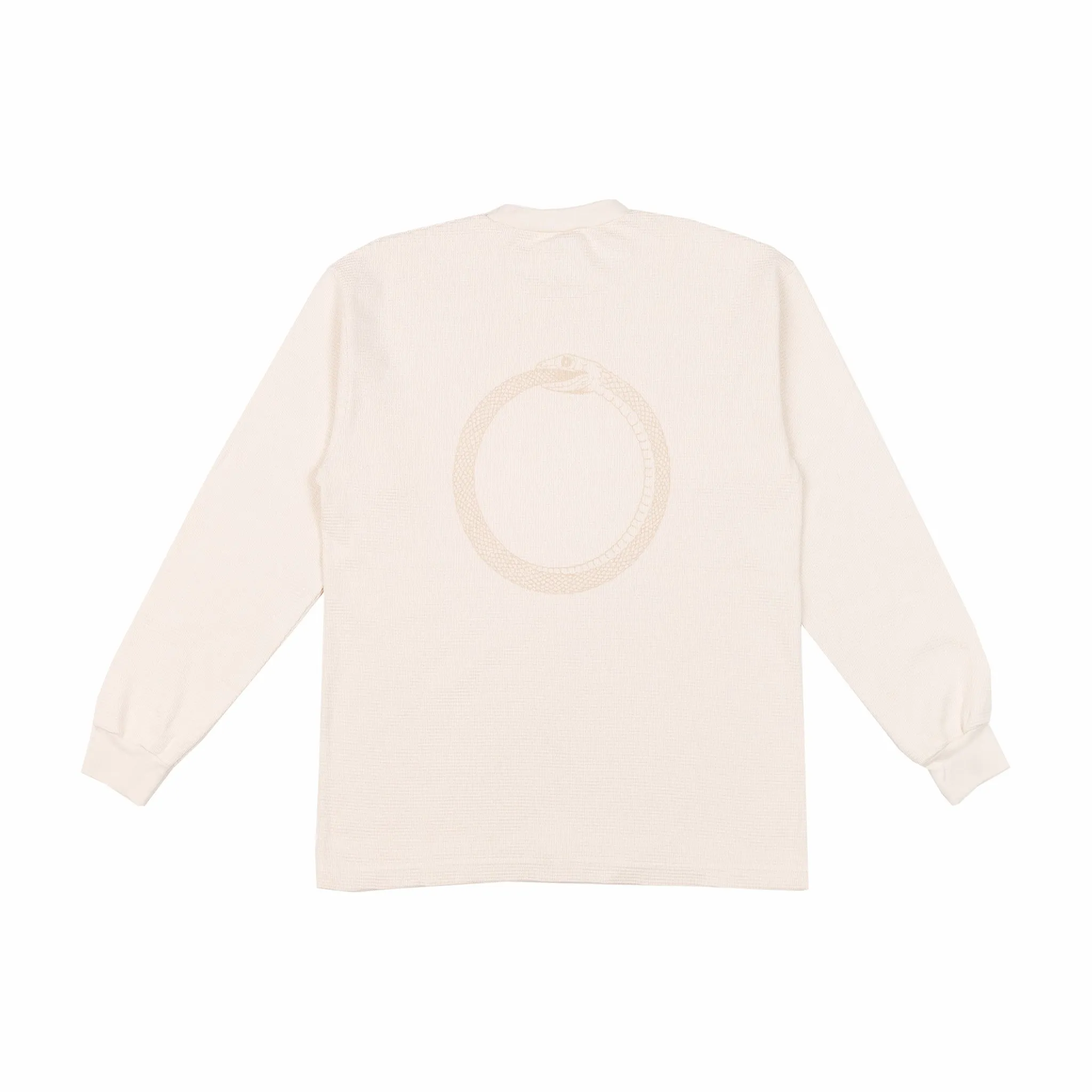 August 7 Year Anniversary "Ouoroboros" Waffle Knit Thermal (Creme)