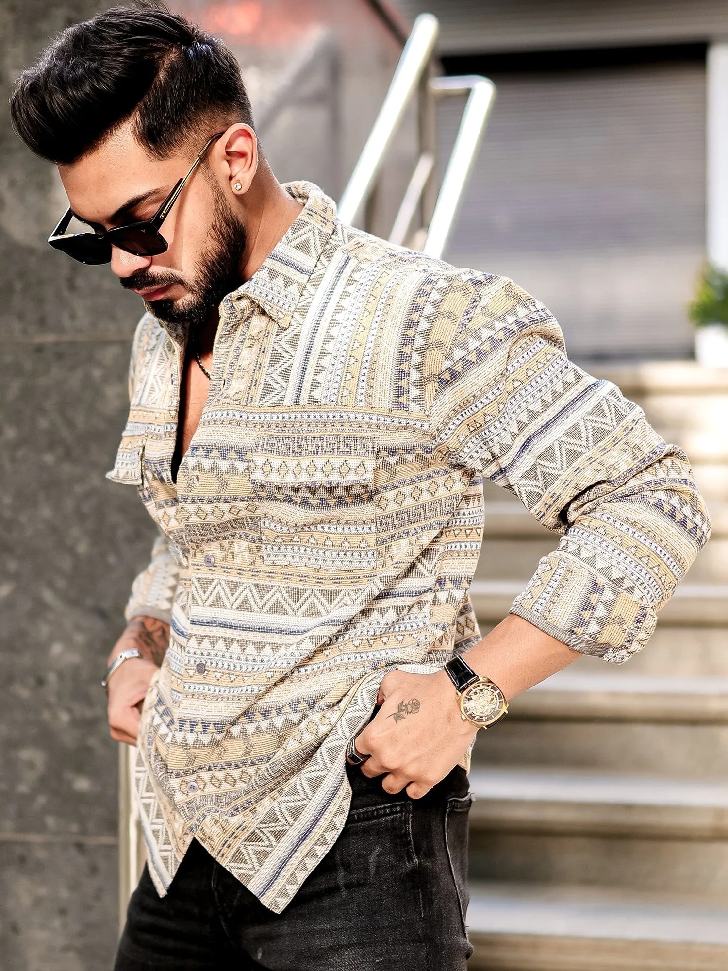 Aztec Yellow Shirt