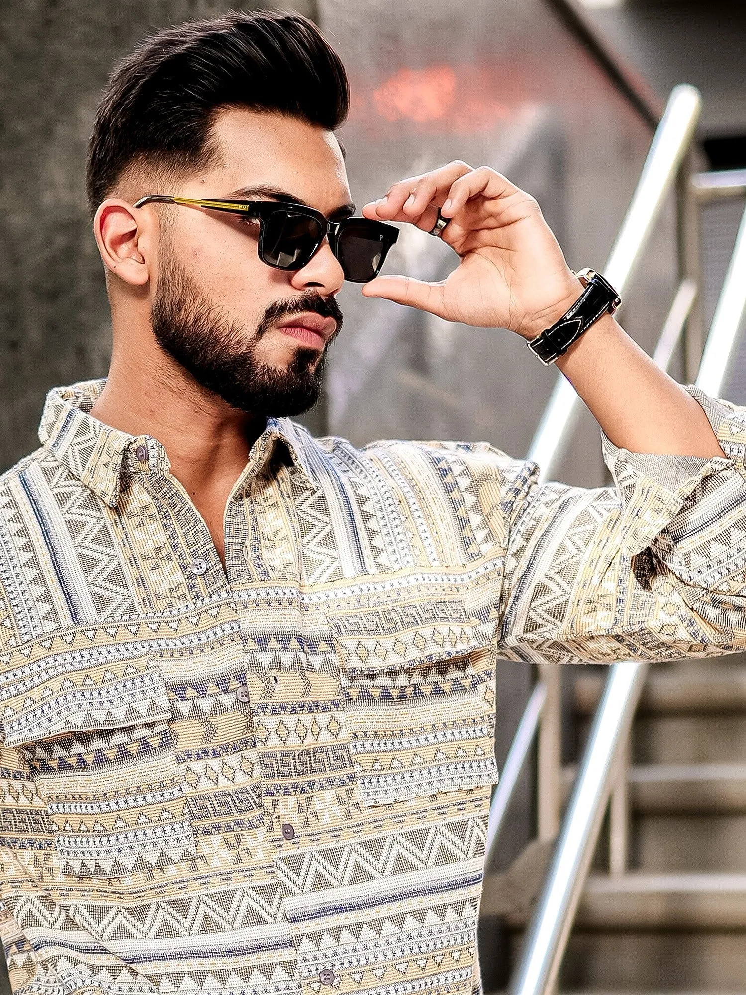 Aztec Yellow Shirt