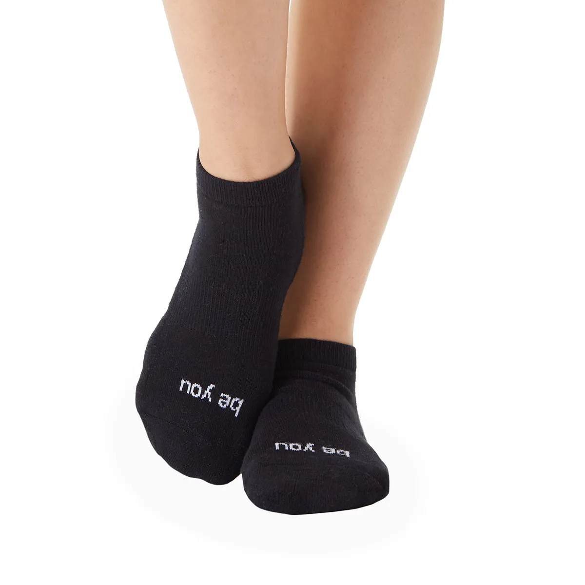 Be You Grip Socks (Black/White)