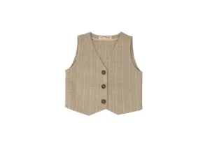 Beige Stripe Vest