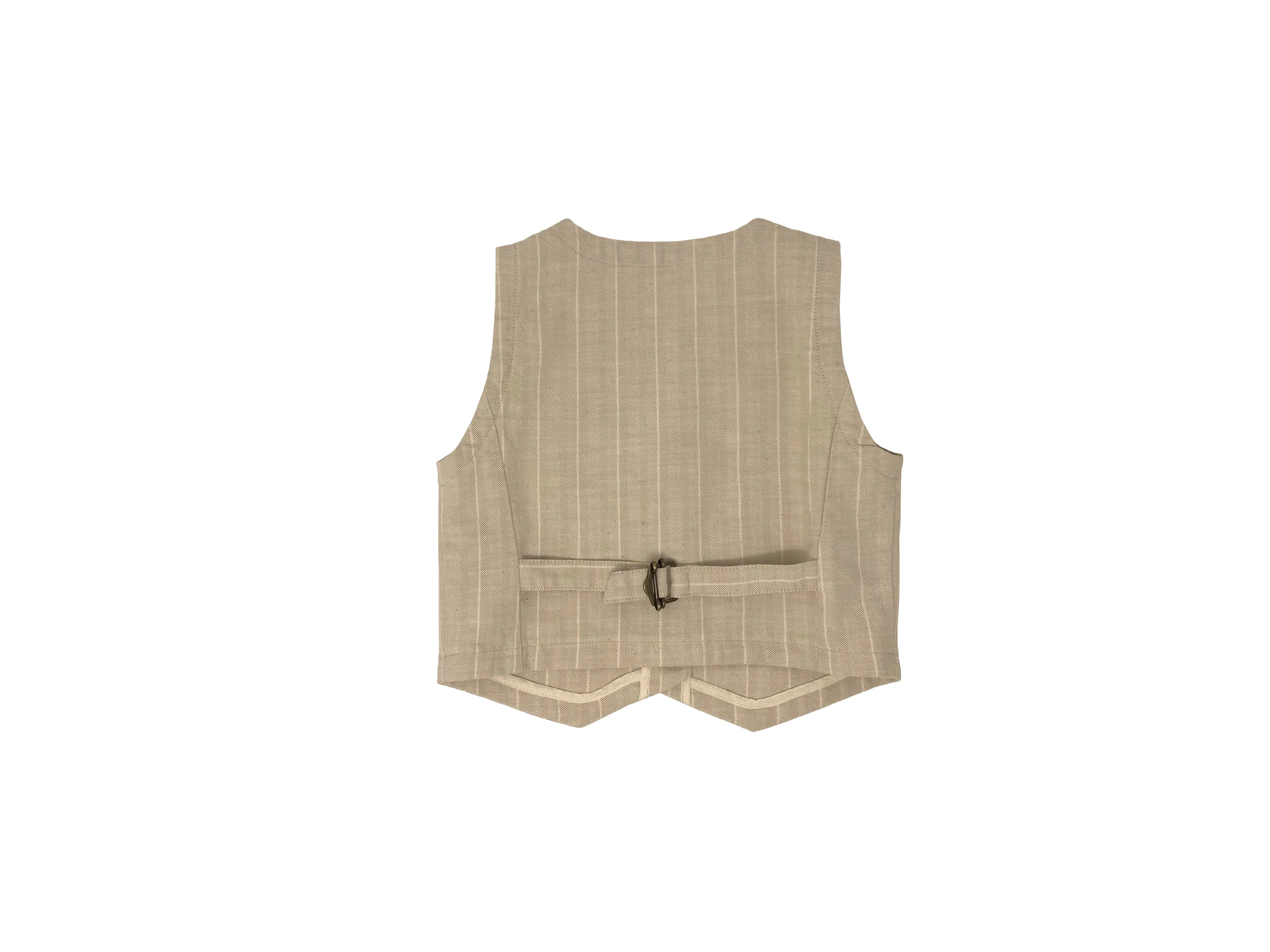 Beige Stripe Vest