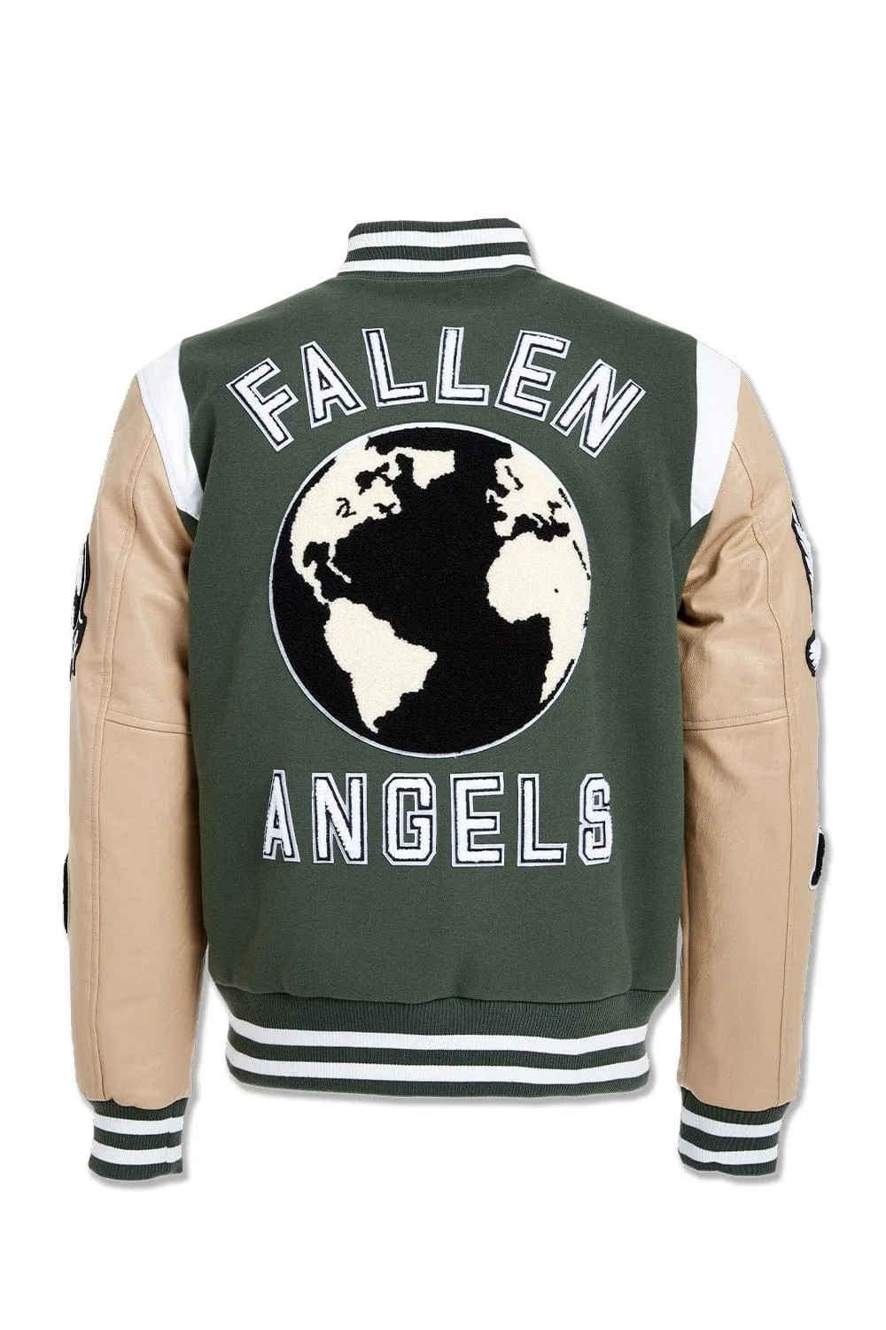 Big Men's Fallen Angels Varsity Jacket (Pine)