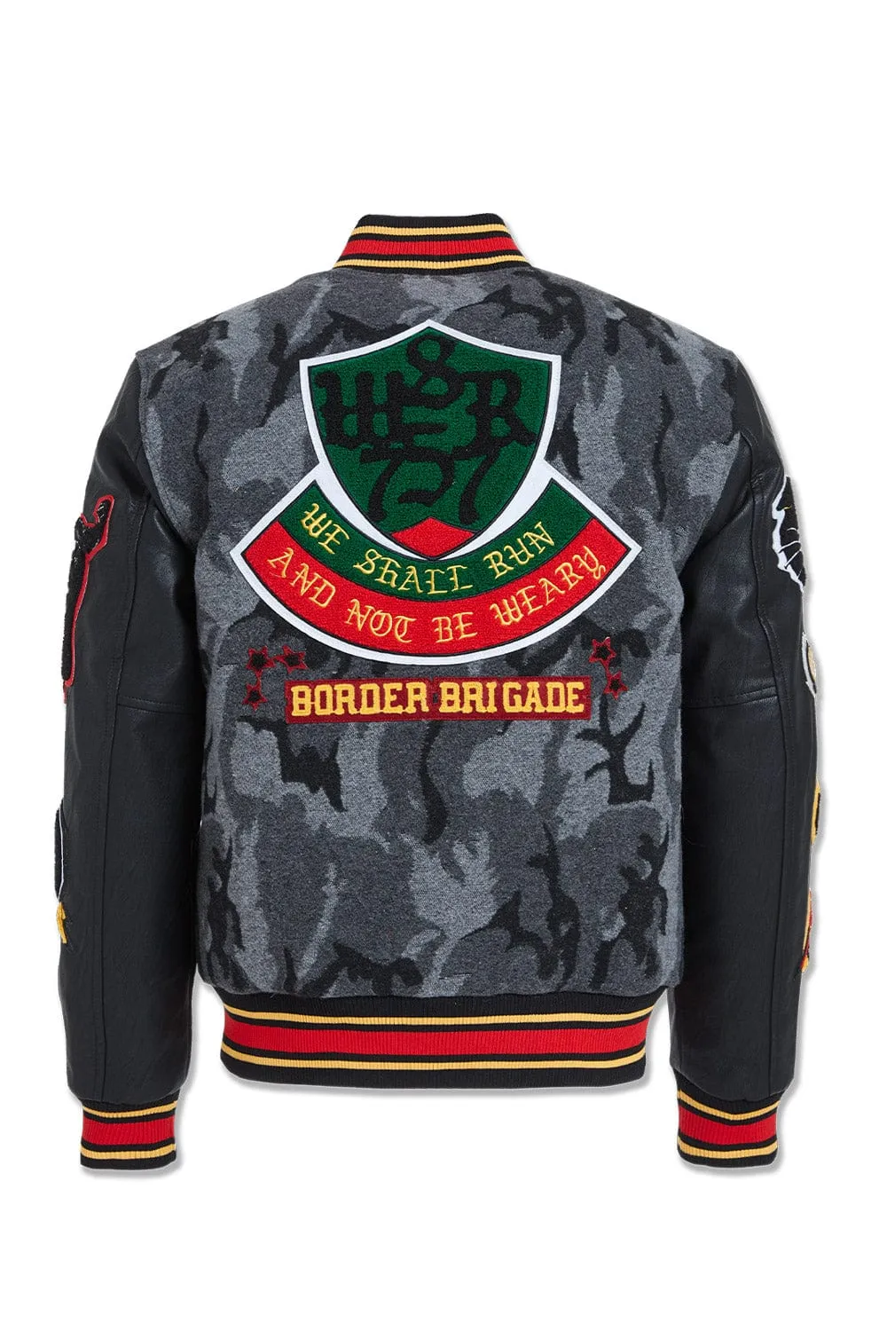 Big Men's Hellcat Varsity Jacket (Black Camo)