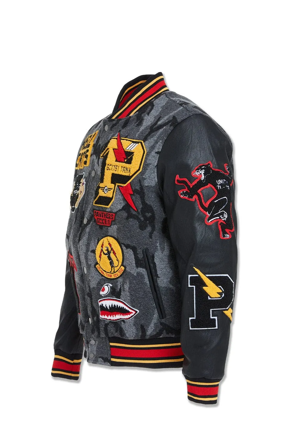 Big Men's Hellcat Varsity Jacket (Black Camo)