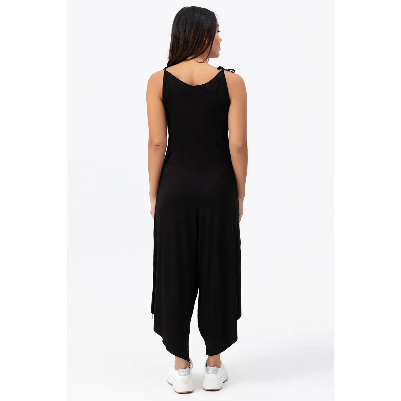 Black Loose Fit Jumpsuit