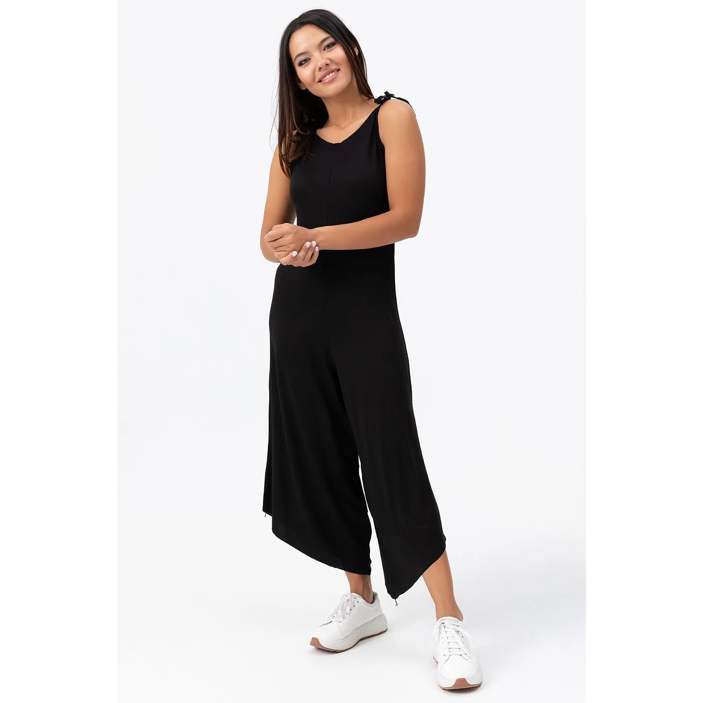 Black Loose Fit Jumpsuit