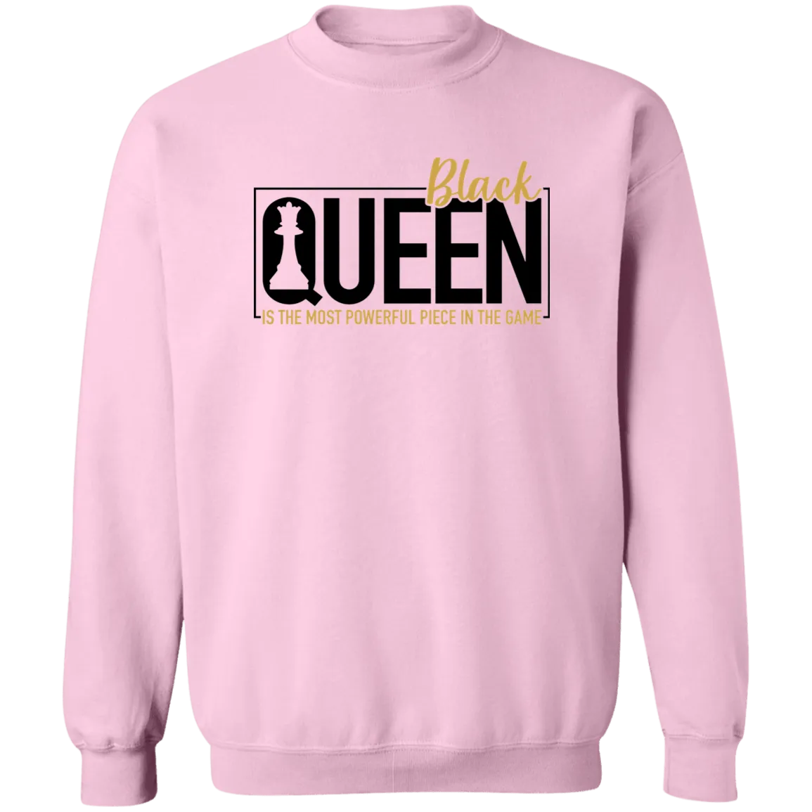 Black Queen Ladies Crewneck Pullover Sweatshirt