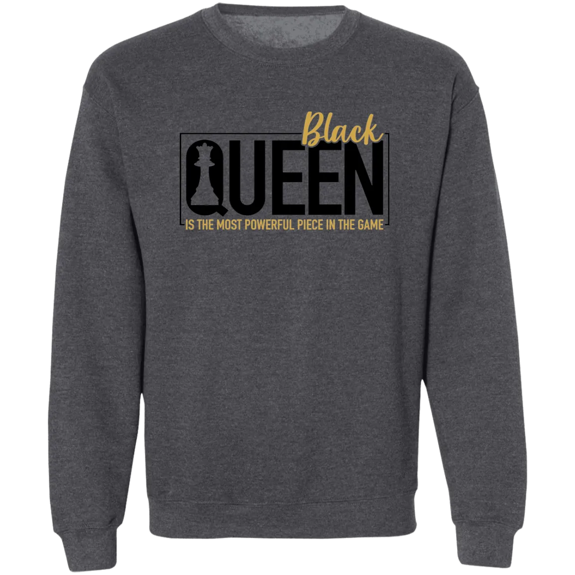 Black Queen Ladies Crewneck Pullover Sweatshirt