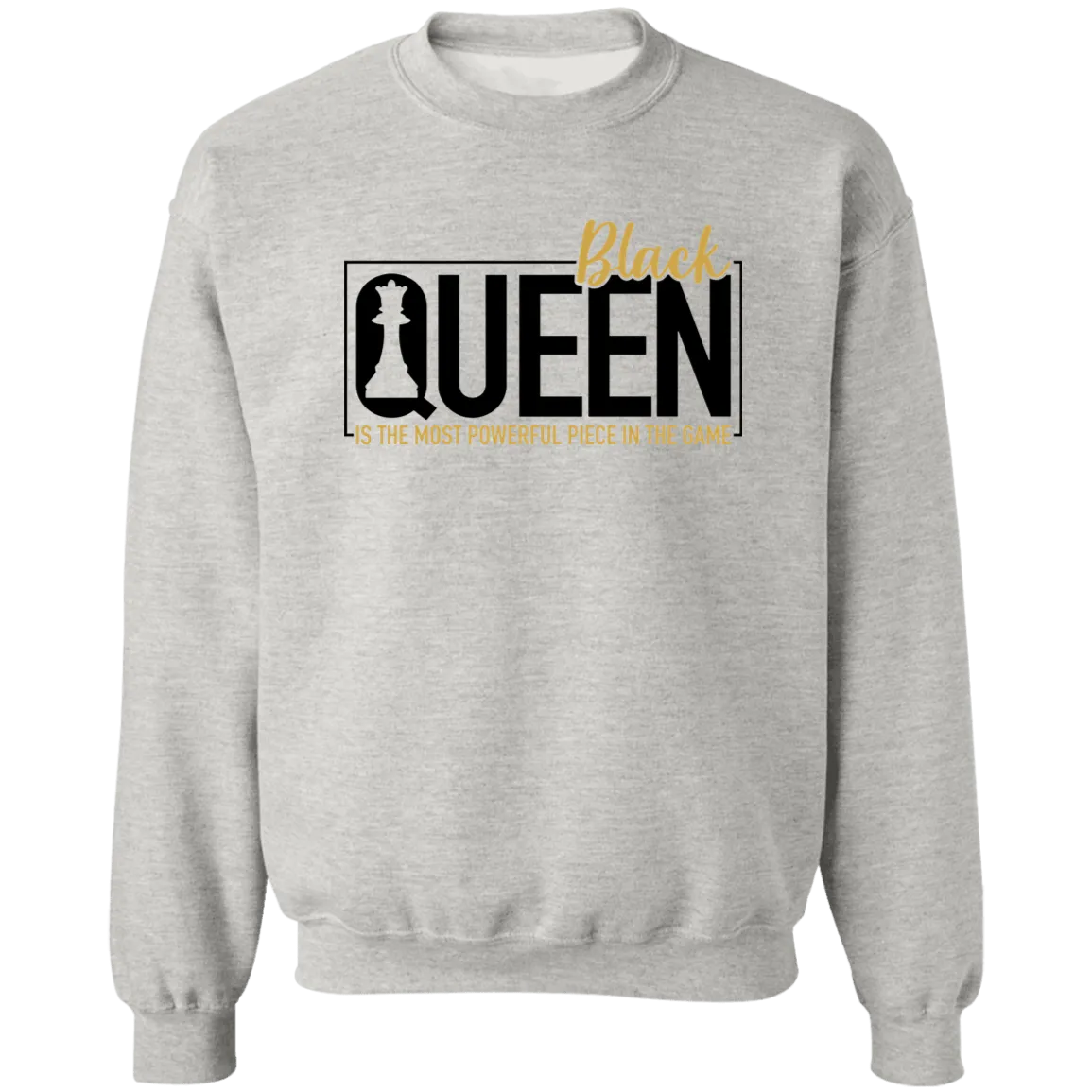 Black Queen Ladies Crewneck Pullover Sweatshirt