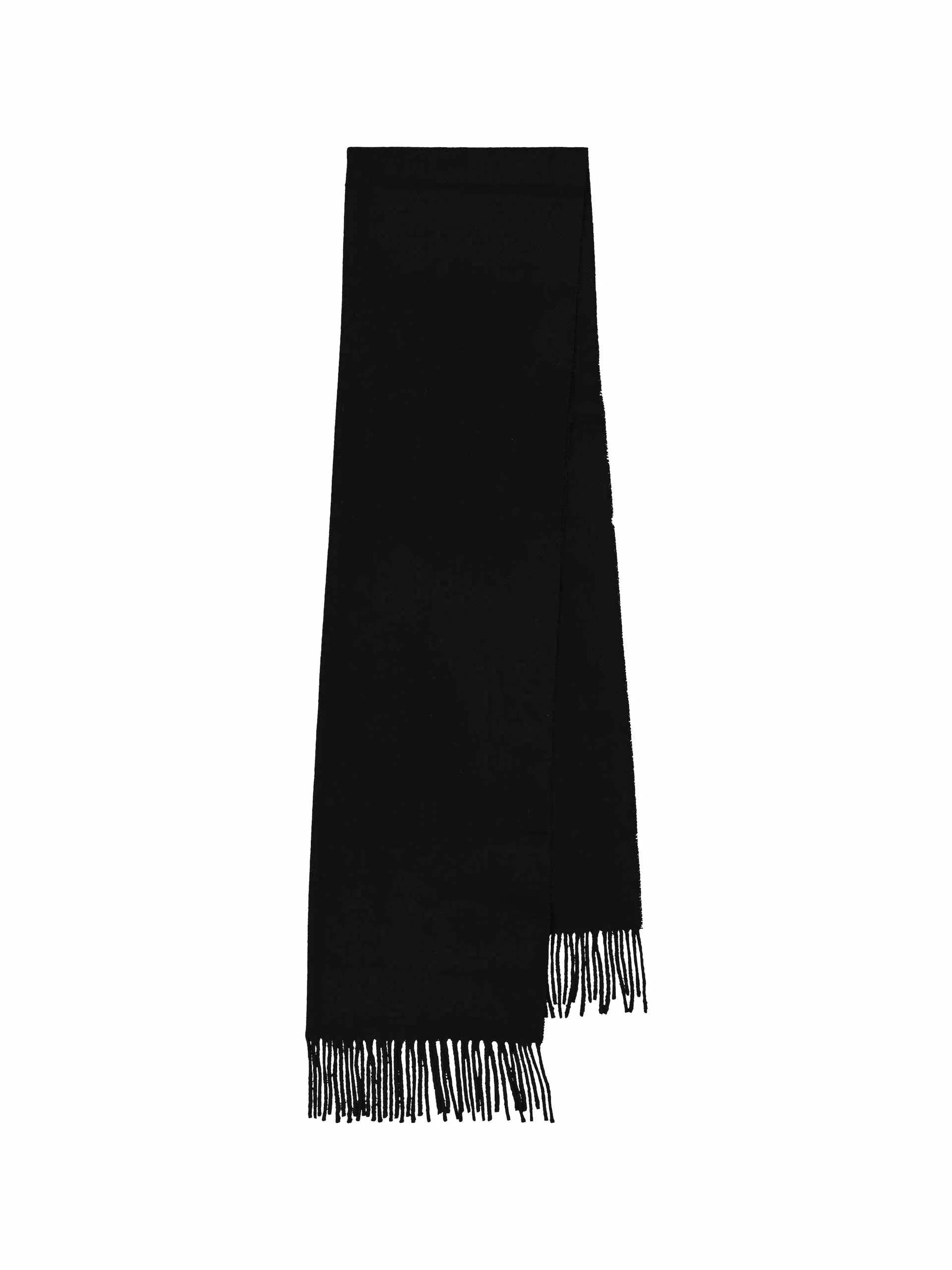 Black wool scarf