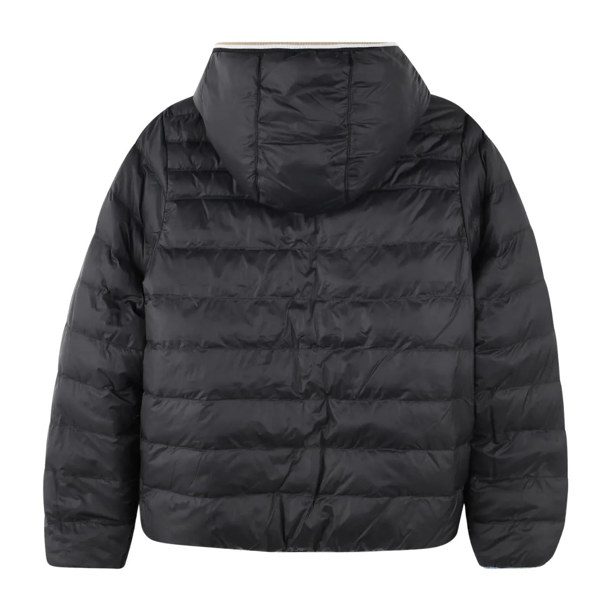 BOSS Kids Medium Grey Reversible Puffer Jacket