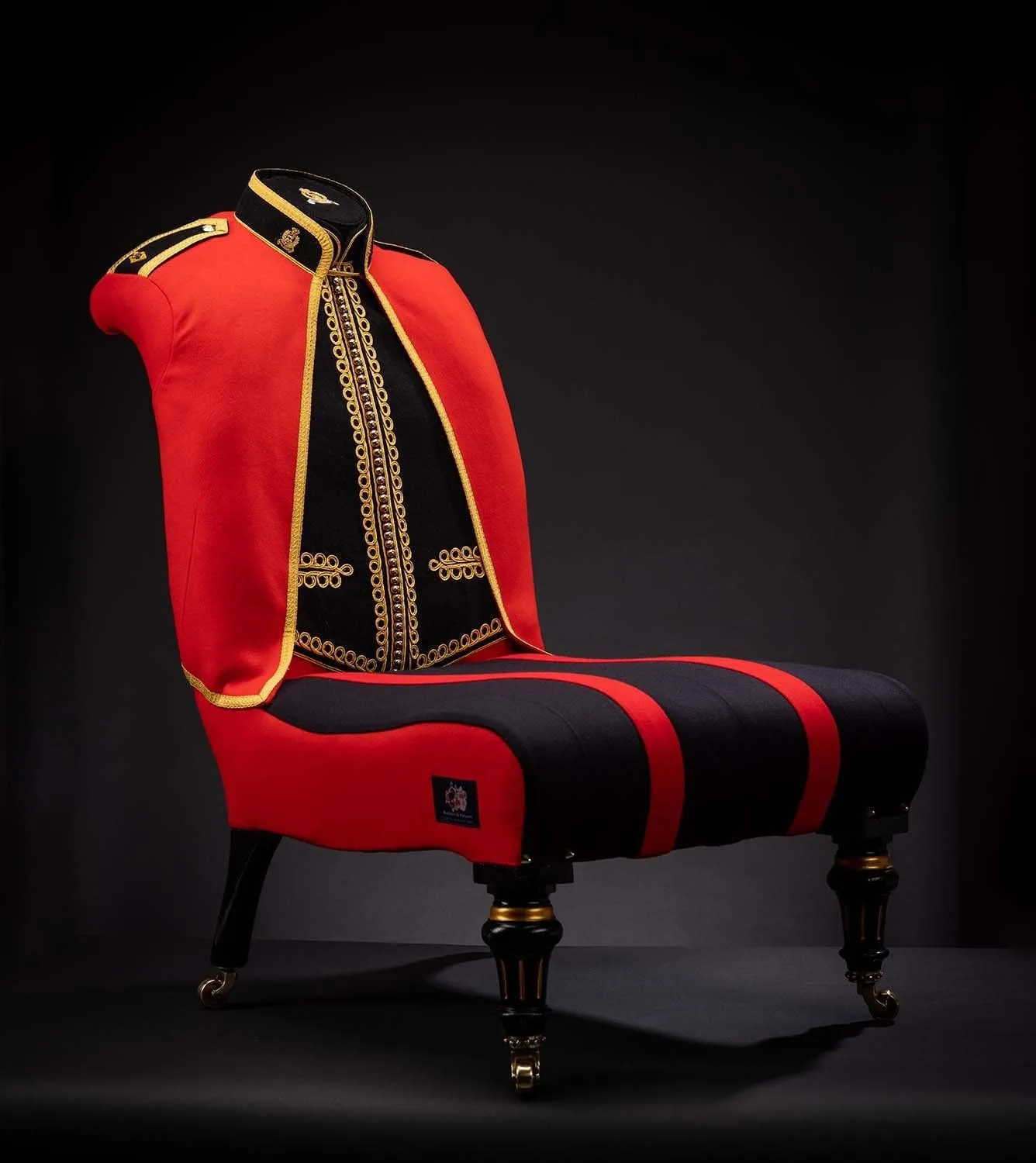 BRITISH ARMY OFFICERS MESS DRESS CHAIR