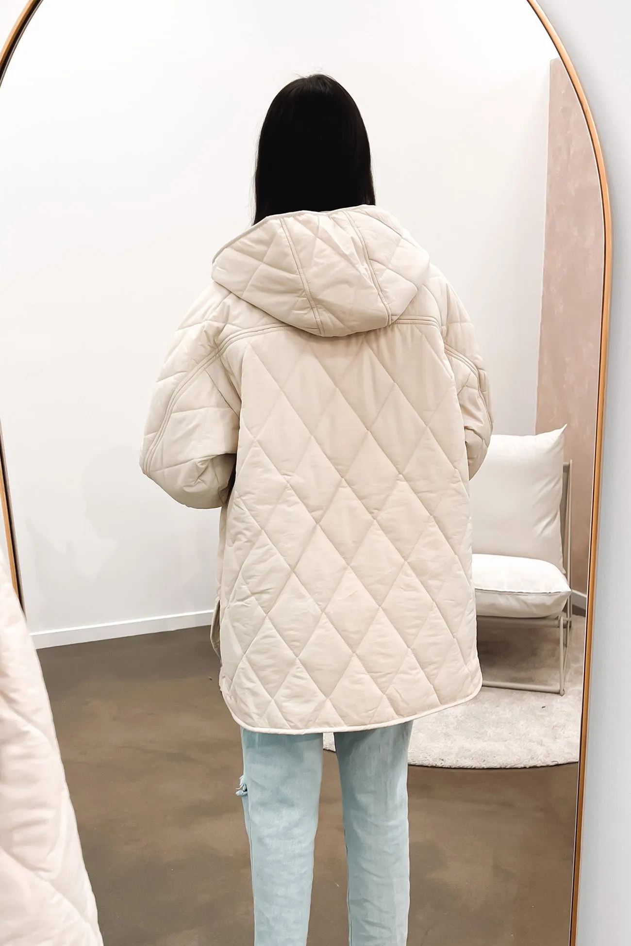 Bronwyn Puffer Jacket Cream