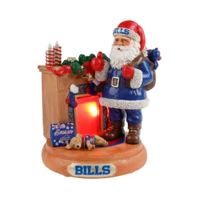 Buffalo Bills NFL Santa Fireplace Figurine