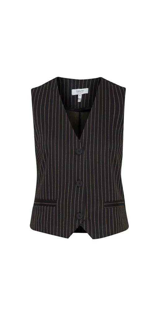 B.Young Pinstripe Ponte Vest