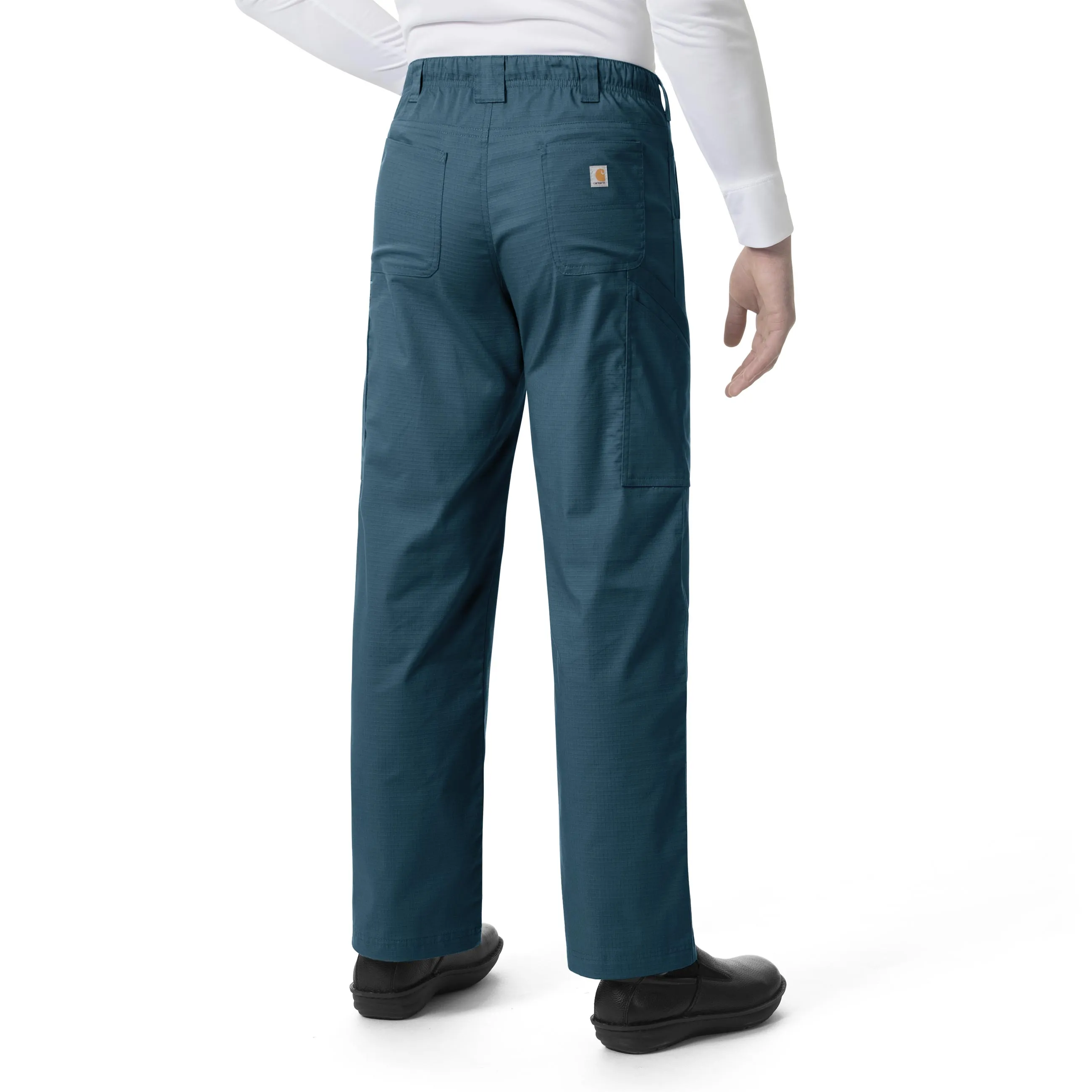 Carhartt Rugged Flex Ripstop Men’s Straight Leg Cargo Scrub Pant - Caribbean Blue