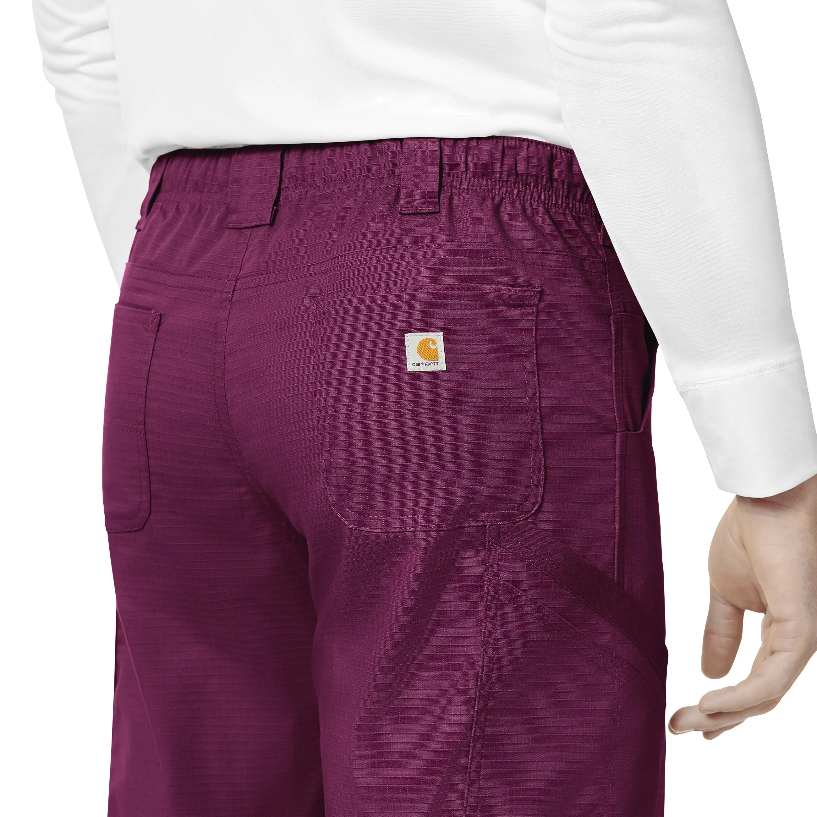 Carhartt Rugged Flex Ripstop Men’s Straight Leg Cargo Scrub Pant - Wine