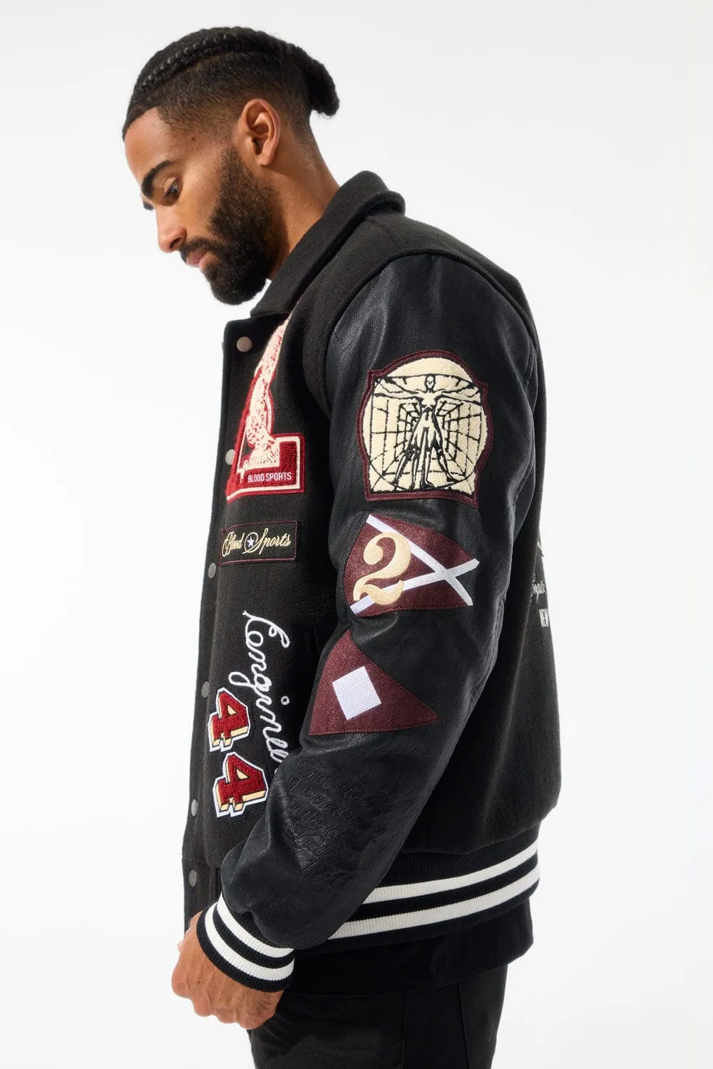 Carpe Diem Varsity Jacket (Black)