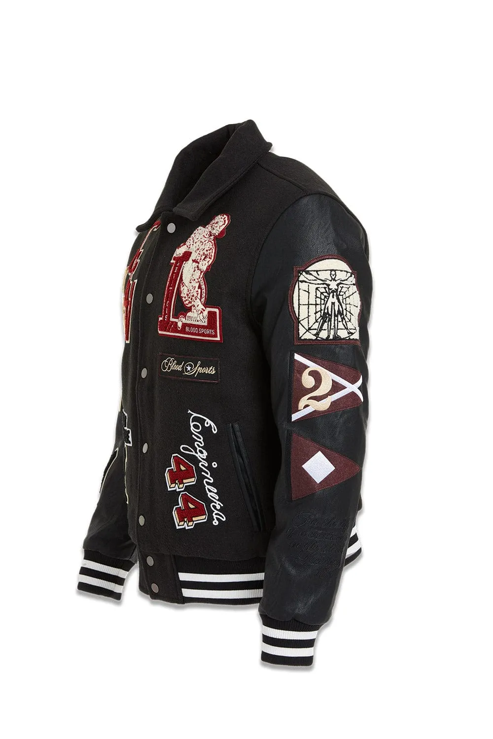 Carpe Diem Varsity Jacket (Black)