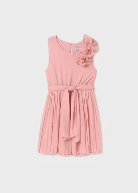 Chiffon pink dress for girl