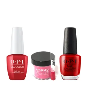 Cosmo 3in1 Dipping Powder   Gel Polish   Nail Lacquer (Matching OPI), 2oz, CJ09