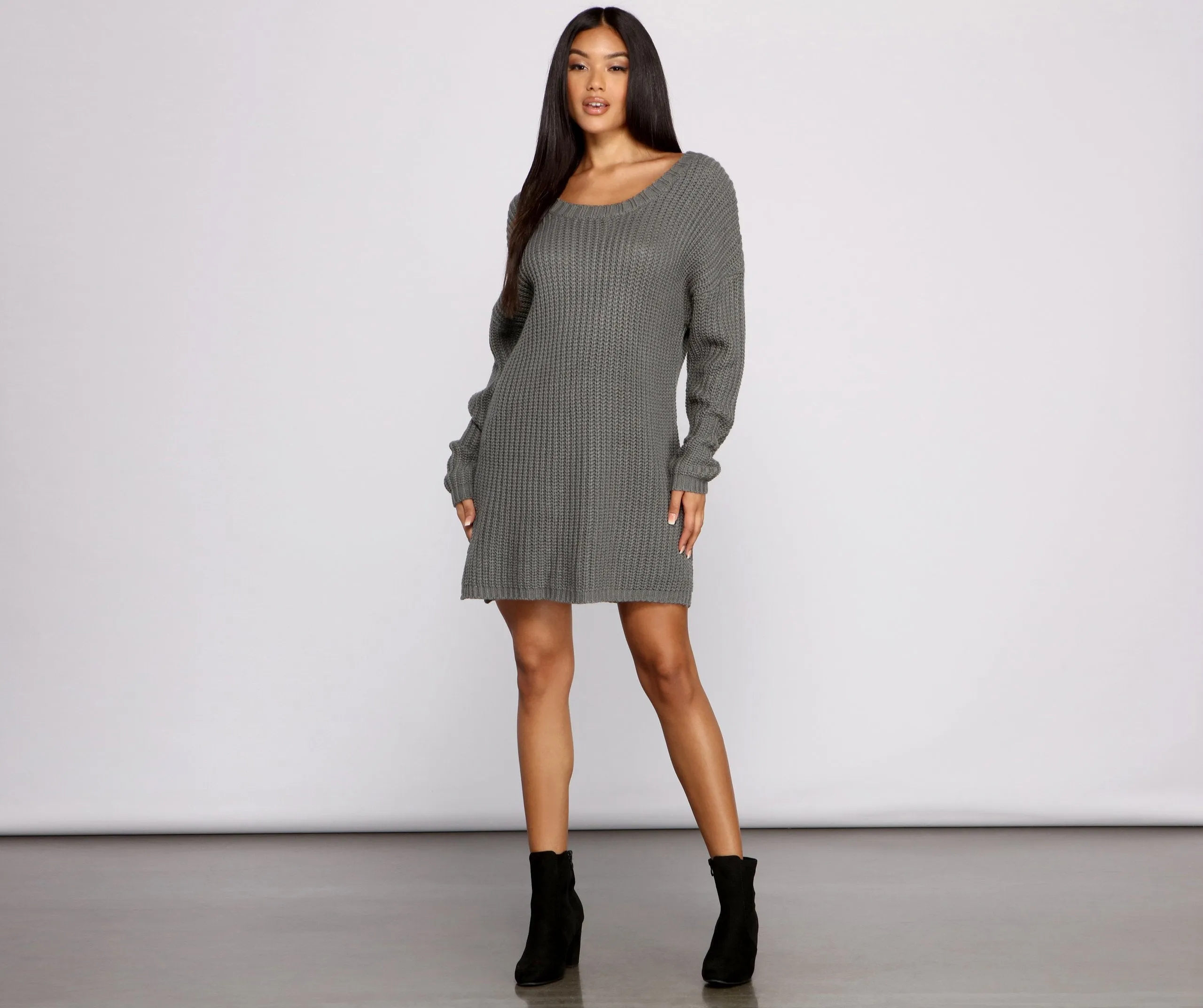 Cozy Knit Long Sleeve Tunic