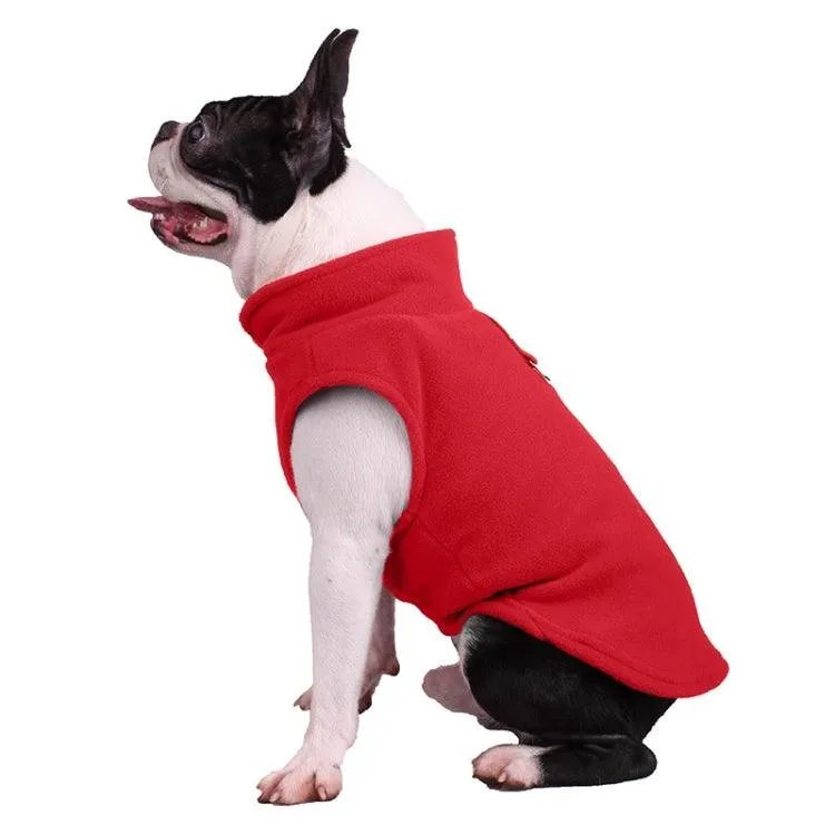 Cozy Winter Flannel Dog Coat for French Bulldogs and Pugs - Stylish and Warm Puppy Jacket