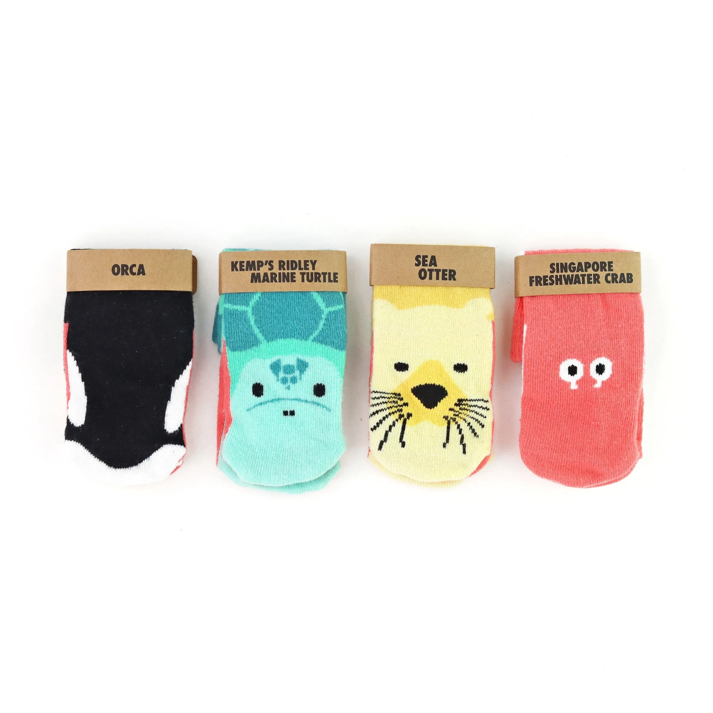 Critically Endangered Baby Socks - Oceans 4 pack