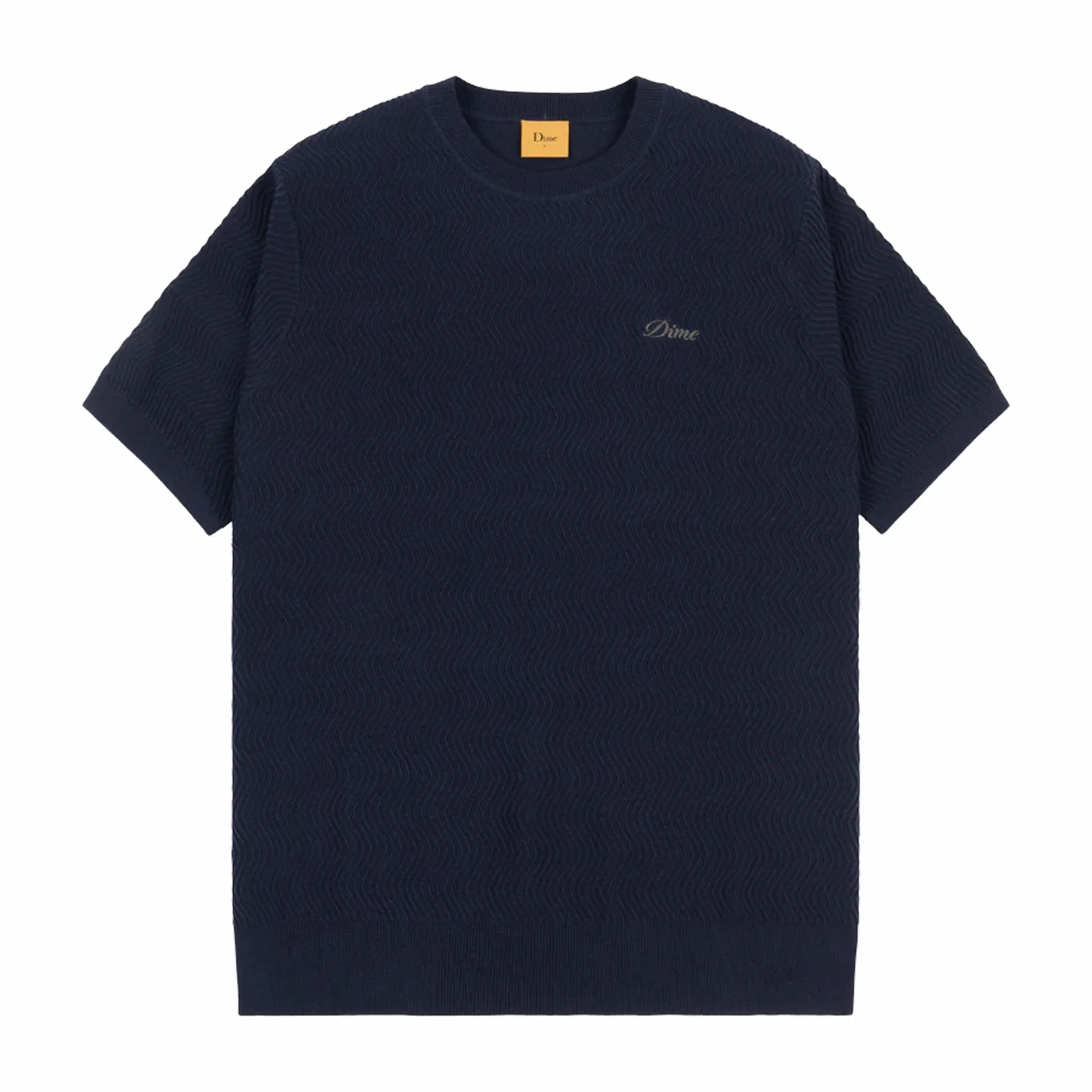 Dime Wave Knit SS Shirt (Dark Indigo)