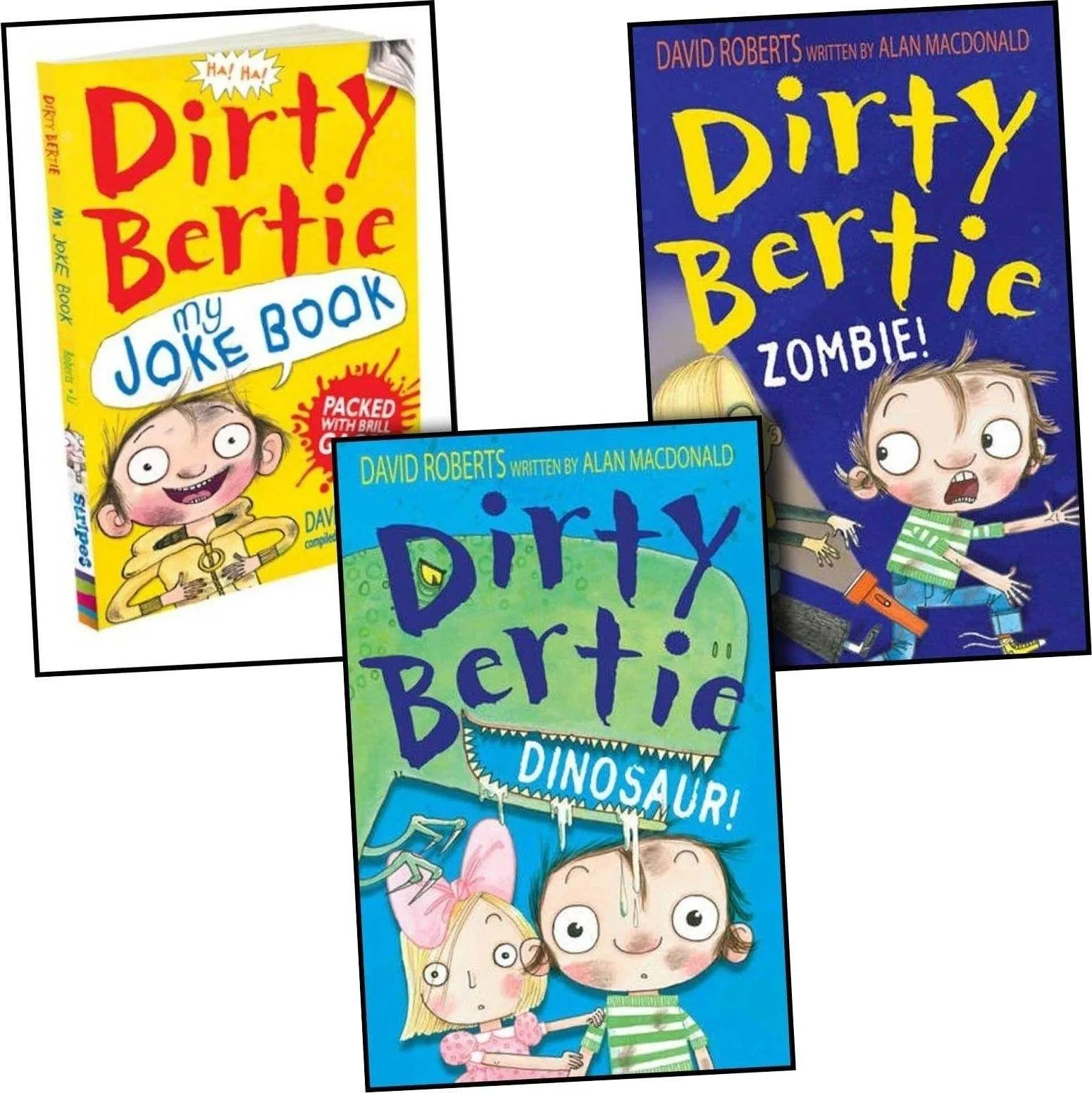 Dirty Bertie 3 Books Collection - Ages 5-7 - Paperback - Alan MacDonald