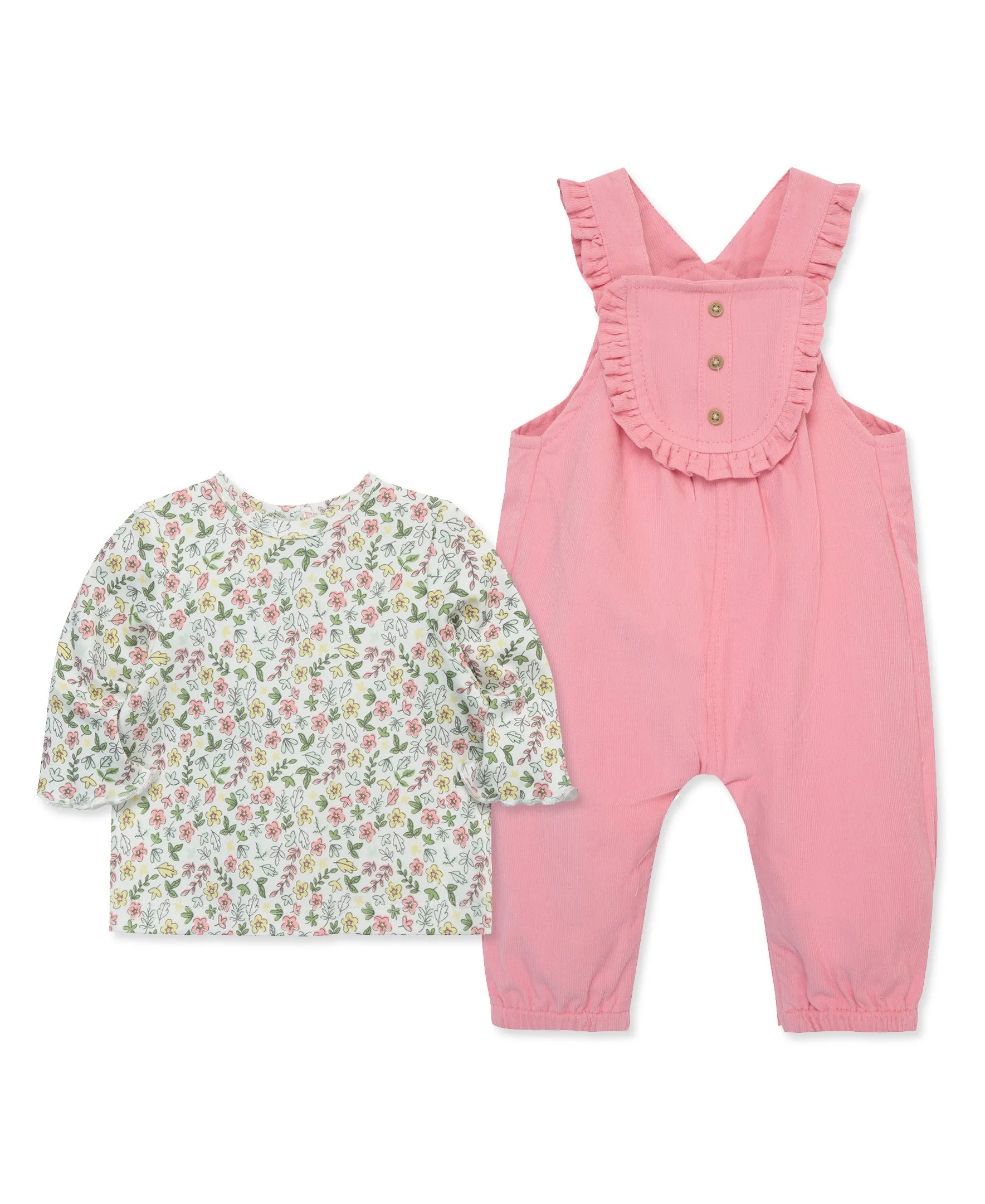 Ditsy Woven Overall Set (12M-24M)