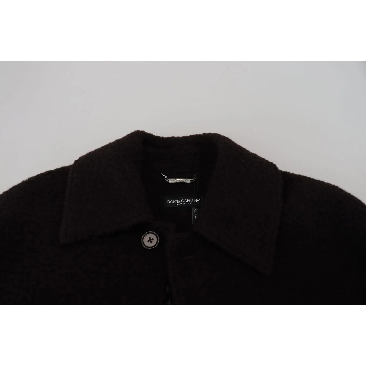 Dolce & Gabbana Elegant Black Alpaca Wool Blend Jacket