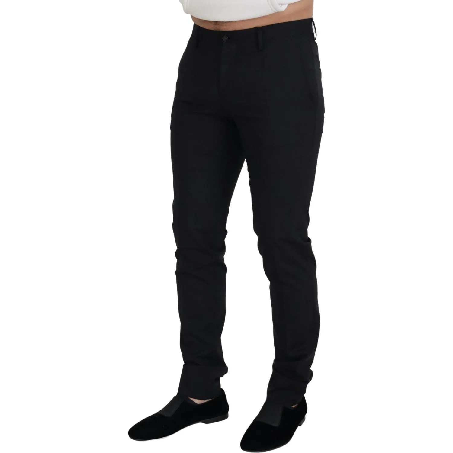 Dolce & Gabbana Elegant Black Wool Blend Trousers