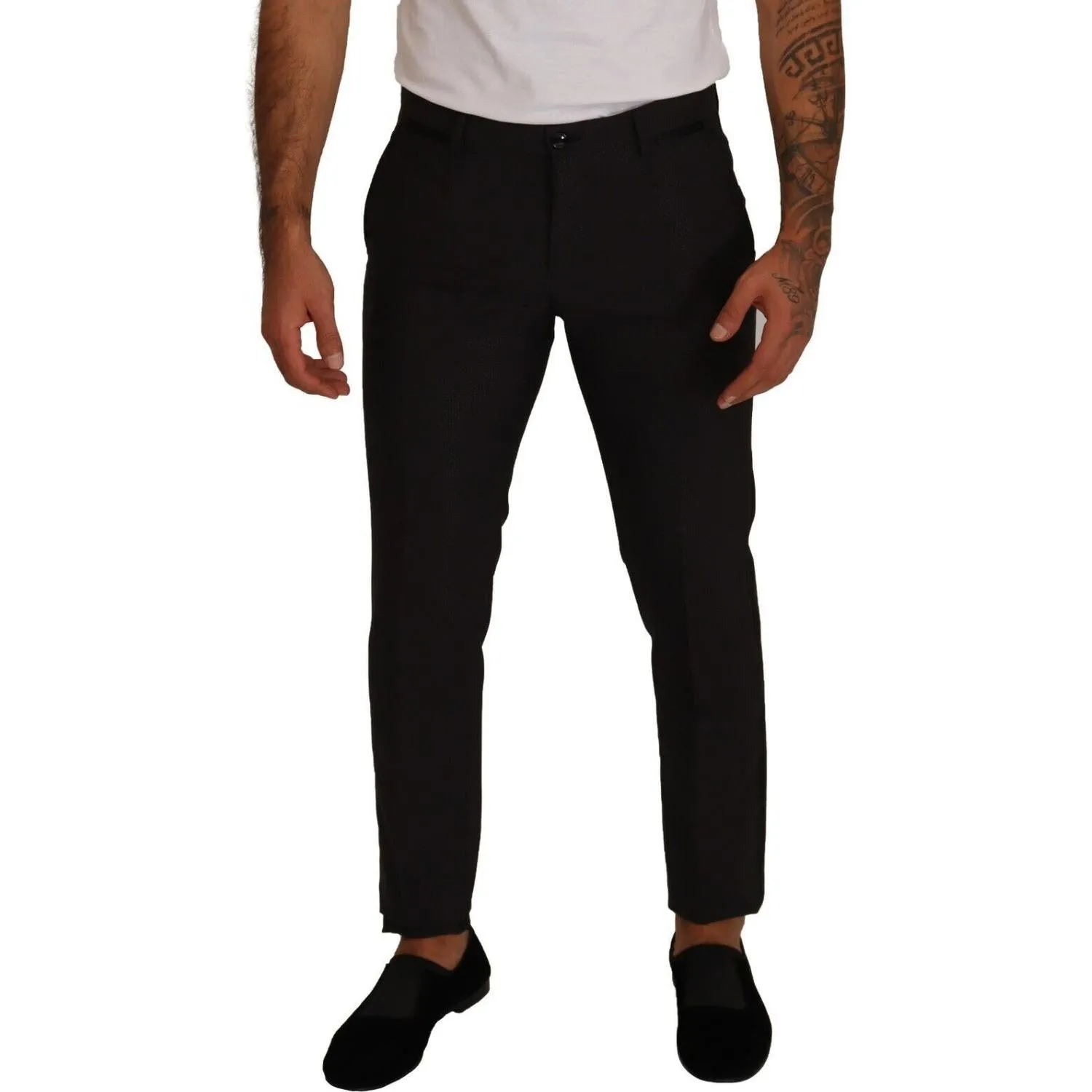 Dolce & Gabbana Elegant Skinny Tuxedo Trousers